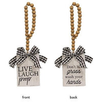 Thumbnail for Live Laugh Poop Door Ornament 3 Asstd - The Fox Decor