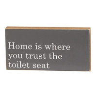 Trust the Toilet Seat Block 3 Asstd - The Fox Decor