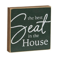 Live Laugh Poop Square Block 3 Asstd - The Fox Decor