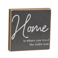 Live Laugh Poop Square Block 3 Asstd - The Fox Decor
