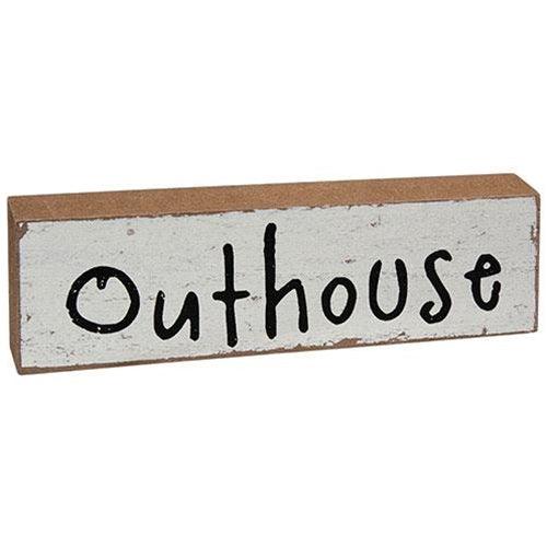3 Set Ye Olde Outhouse Blocks - The Fox Decor