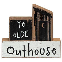 3 Set Ye Olde Outhouse Blocks - The Fox Decor