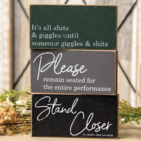Stand Closer Block 3 Asstd - The Fox Decor