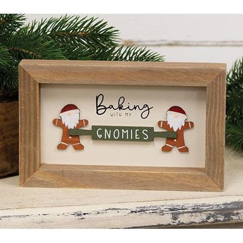Baking With My Gnomies Framed Sign - The Fox Decor