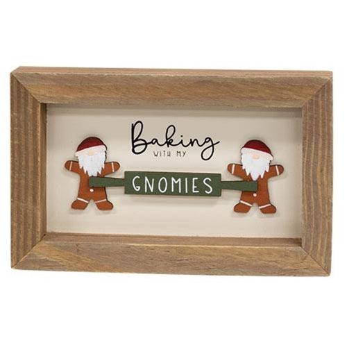 Baking With My Gnomies Framed Sign - The Fox Decor
