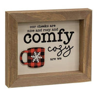 Comfy & Cozy Dimensional Framed Sign - The Fox Decor