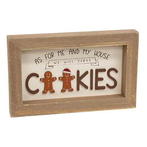 We Will Serve Cookies Framed Sign - The Fox Decor