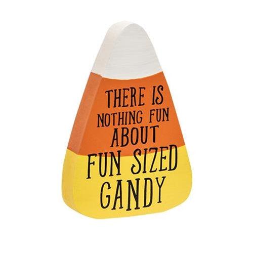 Will Trade Candy For Wine Chunky Candy Corn Sitter 3 Asstd - The Fox Decor