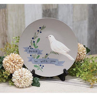 Peace Be With You Dove Plate - The Fox Decor