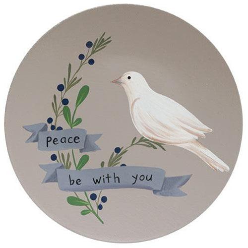 Peace Be With You Dove Plate - The Fox Decor