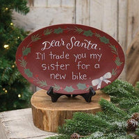 I'll Trade You My Sister Oval Plate - The Fox Decor