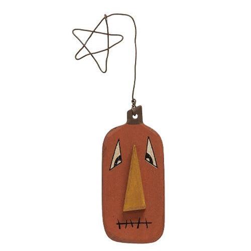 3 Set Wire Star Primitive Jack O Lantern Ornaments