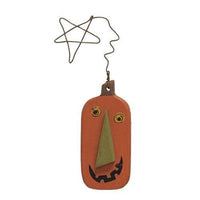 3 Set Wire Star Primitive Jack O Lantern Ornaments - The Fox Decor