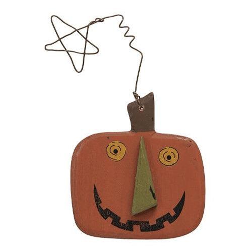 3 Set Wire Star Primitive Jack O Lantern Ornaments