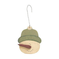 Thumbnail for 3 Set Painted Snowman in Hat Ornaments - The Fox Decor