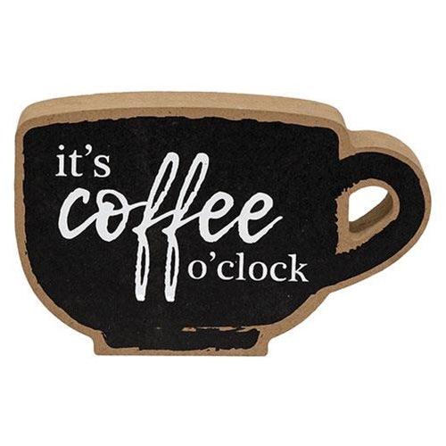 It's Coffee O'Clock Coffee Cup Sitter - The Fox Decor
