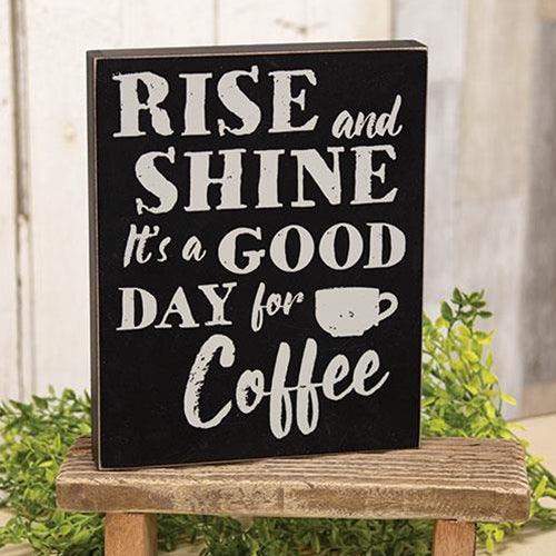 Rise & Shine Box Sign - The Fox Decor