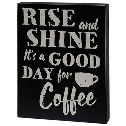 Rise & Shine Box Sign - The Fox Decor