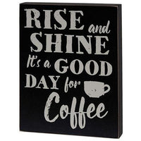 Rise & Shine Box Sign - The Fox Decor