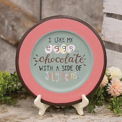 I Like My Eggs Chocolate Plate - The Fox Decor