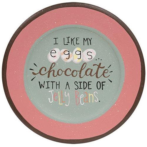 I Like My Eggs Chocolate Plate - The Fox Decor