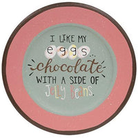 I Like My Eggs Chocolate Plate - The Fox Decor
