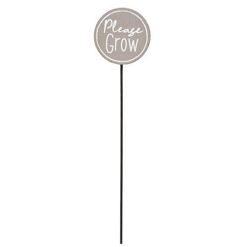 Please Grow Plant Stake 2 Asstd - The Fox Decor