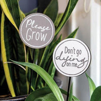 Thumbnail for Please Grow Plant Stake 2 Asstd - The Fox Decor