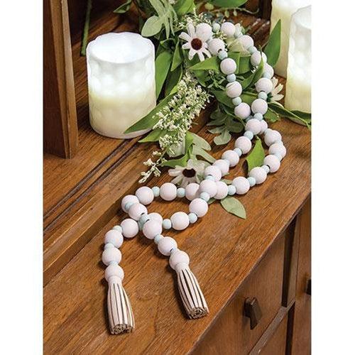 Light Blue & White Bead Garland - The Fox Decor
