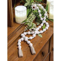 Light Blue & White Bead Garland - The Fox Decor