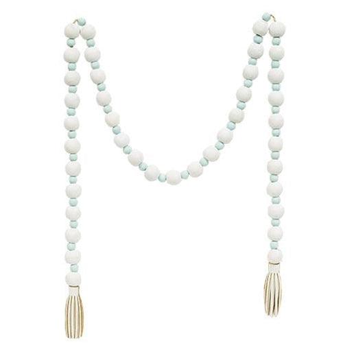 Light Blue & White Bead Garland - The Fox Decor