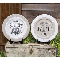Power of Prayer Plate 2 Asstd - The Fox Decor