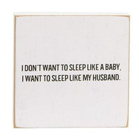 Thumbnail for Sleep Like a Baby Square Block 2 Asstd - The Fox Decor