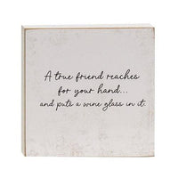 Thumbnail for A True Friend Square Block 2 Asstd - The Fox Decor
