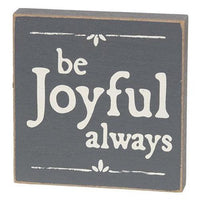 Let Go & Let God Square Block 3 Asstd - The Fox Decor
