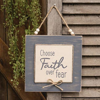 Thumbnail for Choose Faith Over Fear Layered Sign