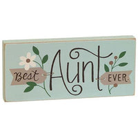 Thumbnail for Best Lady Ever Floral Block 4 Asstd - The Fox Decor
