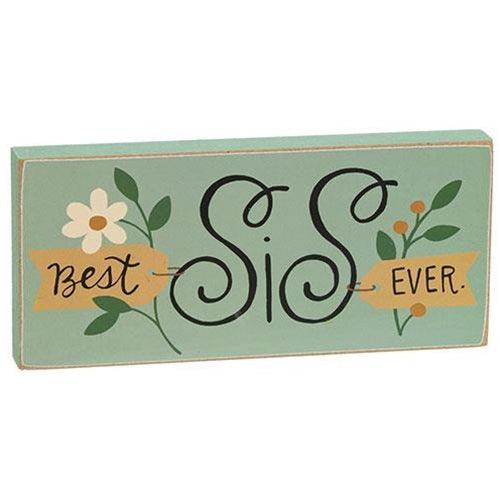 Best Lady Ever Floral Block 4 Asstd - The Fox Decor