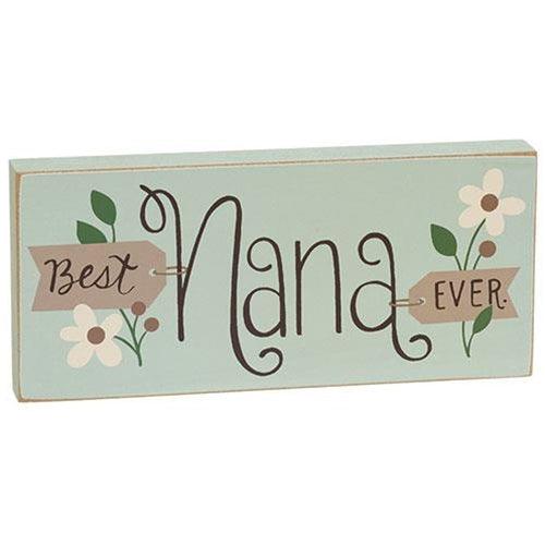 Best Lady Ever Floral Block 4 Asstd - The Fox Decor