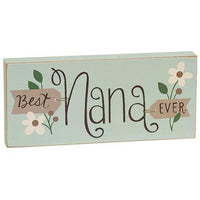 Thumbnail for Best Lady Ever Floral Block 4 Asstd - The Fox Decor