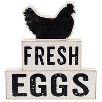 3 Set Fresh Eggs Stacking Blocks - The Fox Decor