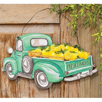 Fresh Lemons Wooden Truck Hanger - The Fox Decor