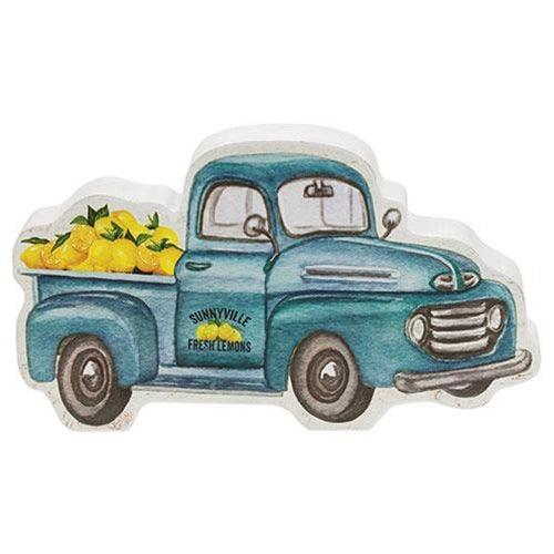 Sunnyville Fresh Lemons Chunky Truck Sitter - The Fox Decor