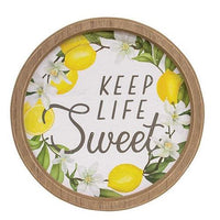 Keep Life Sweet Round Framed Sign - The Fox Decor