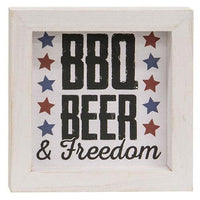 Party Like It's 1776 Mini Square Frame 3 Asstd - The Fox Decor