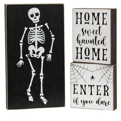 3 Set Enter If You Dare Blocks - The Fox Decor