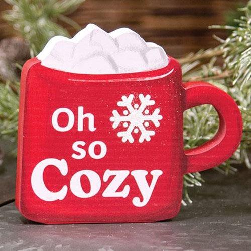 Oh So Cozy Chunky Wooden Cup Sitter - The Fox Decor