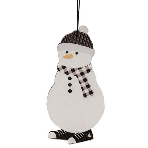 2 Set Black & White Sneaker Snowman Ornaments - The Fox Decor