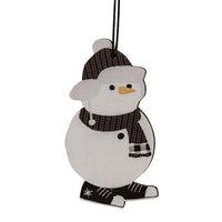 2 Set Black & White Sneaker Snowman Ornaments - The Fox Decor