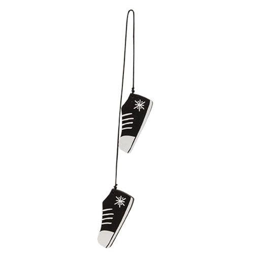 2 Set Buffalo Check Snowflake Mitten & Shoe Dangle Ornaments - The Fox Decor